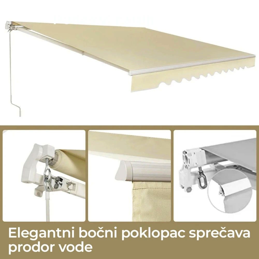 Tenda 3,6 x 3 m Bež -1921