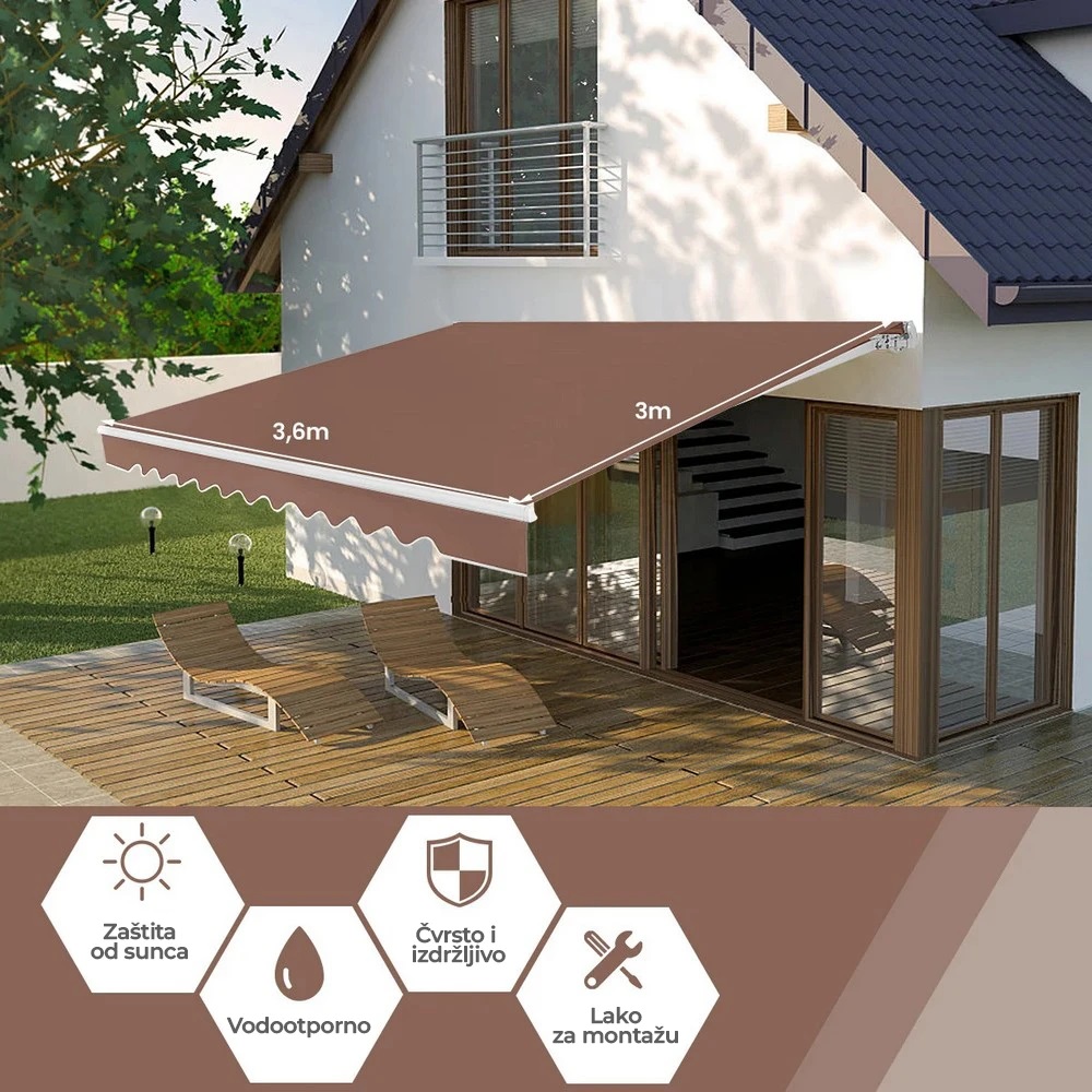 Tenda 3,6 x 3 m Braon-1922